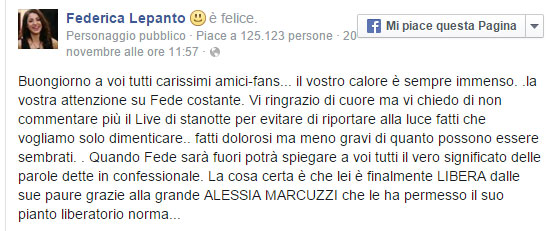 messaggio-facebook-madre-di-federica-lepanto-grande-fratello-2