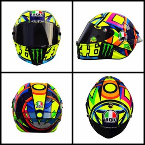 Casco Rossi sole-luna