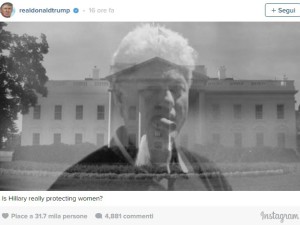 trump accusa bill clinton di molestie, molestie clinton trump, trump accuse, donald trump accusa hillary clinton, bill clinton accusato di molestie da donald trump