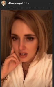 le lacrime di chiara ferragni