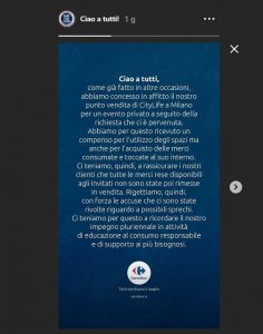 le scuse di carrefour per la festa di ferragnez