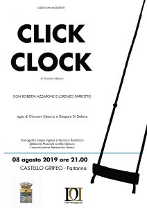 click clock, giovanni libeccio, Partanna, teatro, Trapani, spettacolo